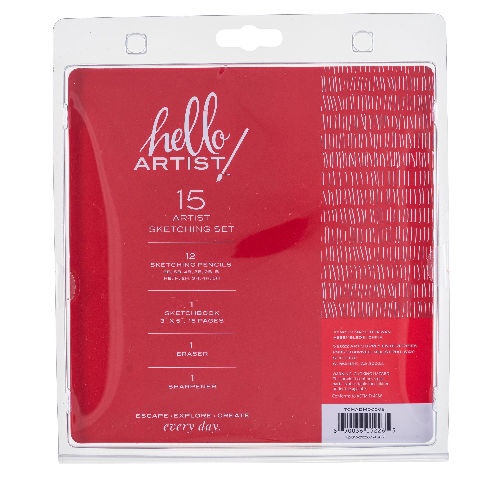 Hello, Artist!™ 15-Piece Sketching Set